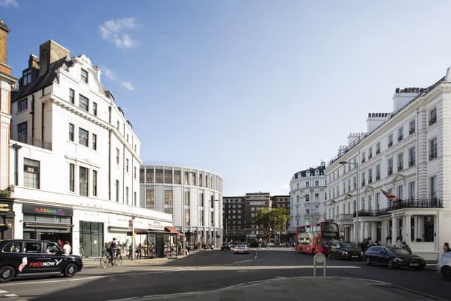 A GCI of The Bullnose redeveloped at South Kensington. (Photo by Native Land and Places for London)
