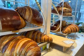 Giant croissants, weighing over a kilogram, are available now st Philippe Conticini, which has opened in Upper Street Islington. (Photo by André Langlois)