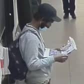 British Transport Police detectives want to speak to the person in this a CCTV image after an alleged assaultat Whitechapel Underground station. (Photo by BTP)