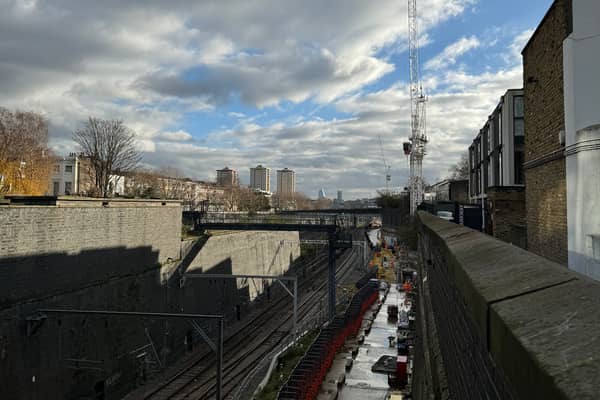 Railway tracks out of Euston. (Photo by André Langlois)
