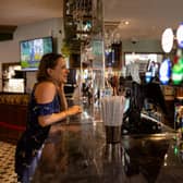 A customer at a JD Wetherspoon pub. (Photo by Rob Pinney/Getty Images)