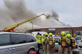 London Fire Brigade tackled a blaze at an industrial estate in Perivale, Ealing, on Christmas Day 2023. (Photo by London Fire Brigade)
