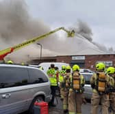 London Fire Brigade tackled a blaze at an industrial estate in Perivale, Ealing, on Christmas Day 2023. (Photo by London Fire Brigade)