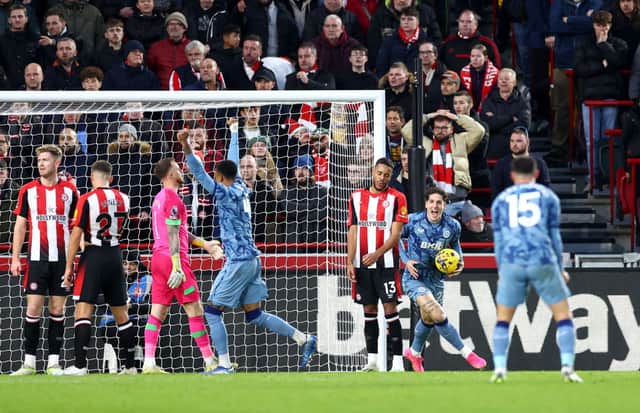 Brentford suffered defeat to Aston Villa (Image: Getty Images)