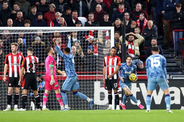 Brentford suffered defeat to Aston Villa (Image: Getty Images)