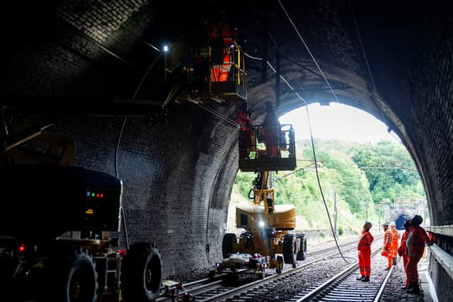 Upgrades are being carried out further up the East Coast Main Line.