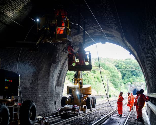 Upgrades are being carried out further up the East Coast Main Line.