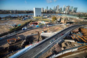 The Blackwall Tunnel links the London Borough of Tower Hamlets with the Royal Borough of Greenwich, and part of the A102 road