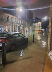 London Fire Brigade responded to flooding in Hackney after a canal burst its banks. (Photo by LFB)