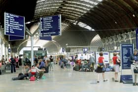 Customers at Paddington Station