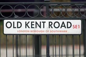 The street sign for Old Kent Road. (Photo by Oli Scarff/Getty Images)