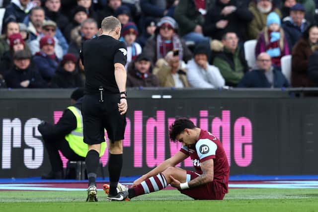 Lucas Paqueta is out for a month. (Image: Getty Images)