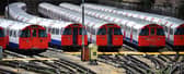 Bakerloo line trains. (Photo by Ben Stansall/AFP via Getty Images)
