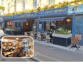 JD Wetherspoon's The Captain Flinders at Euston. (Photo by Ruben Bennett)