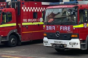 London Fire Brigade engines. (Photo by André Langlois)
