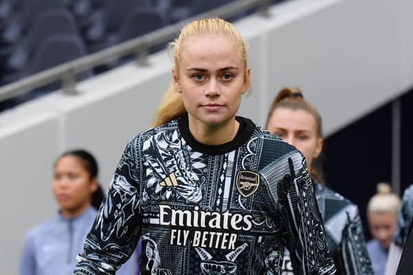 Arsenal's Kathrine Kühl. Cr. Getty Images.