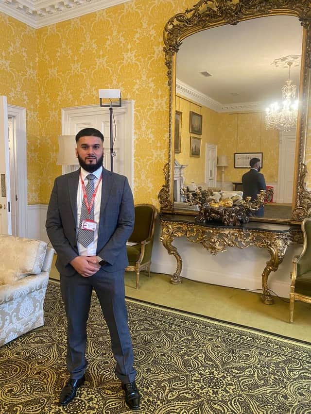 Rizwan Javed at No 10 Downing Street. (Photo by Rizwan Javed)