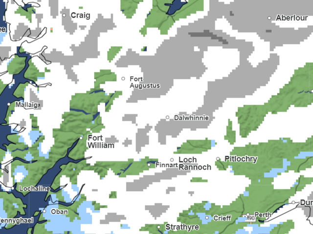 Scotland is the most snow affected area in the UK this week. 