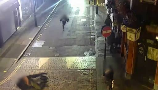CCTV footage shows the moment undercover officers tackle and arrest luxury watch robbers