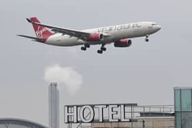 A Virgin Atlantic Airbus A330. (Photo by JUSTIN TALLIS/AFP via Getty Images)