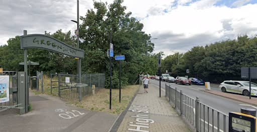 The baby girl who had been wrapped in a towel was found at the junction of Greenway and High Street South in Newham.
