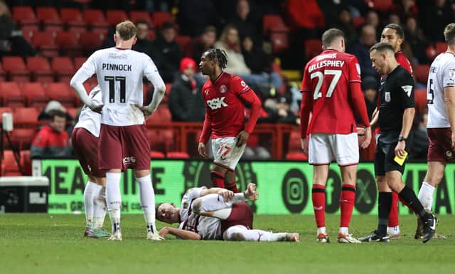 Charlton Athletic star issues 20-word apology after red card in Northampton  Town loss