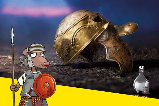 Horrible Histories' Rattus at the British Museum's Legion: Life in the Roman Army.