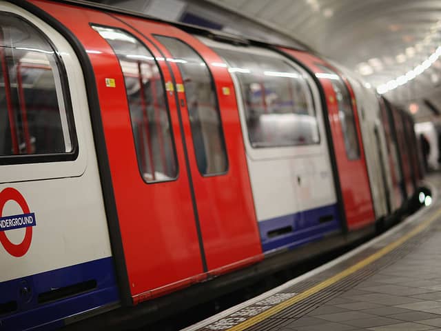 A Tube train. 