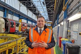 Glynn Barton, COO of TfL at the Hainault train depot
