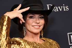 Shania Twain at a Grammy Awards pre-show gala honoring Jon Platt at The Beverly Hilton on February 3, 2024 in Beverly Hills, California. (Photo by Amy Sussman/Getty Images)