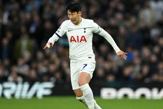 Tottenham Hotspur's South Korean striker Heung-Min Son returns against Brighton. (Photo by JUSTIN TALLIS/AFP via Getty Images)