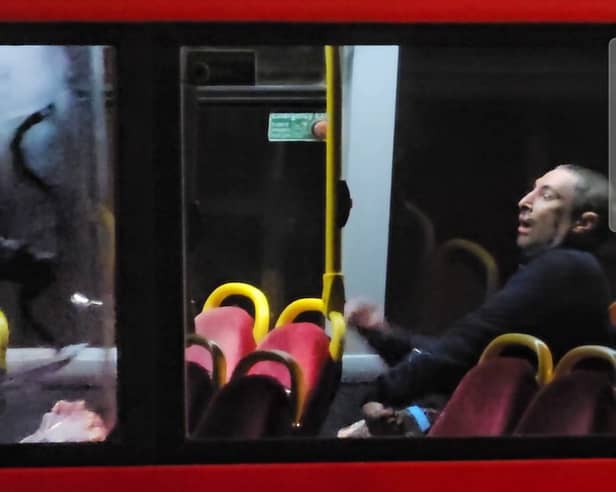 Police fired a Taser at a man on a London bus.