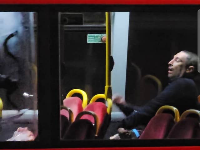 Police fired a Taser at a man on a London bus.