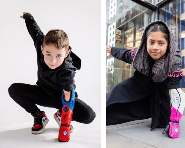Kaden Taylor and Safiyyah Uddin have been given Spider-Man bionic limbs by Marvel and Disney.