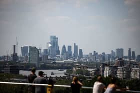 The City of London seen from Greenwich Park. 