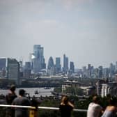 The City of London seen from Greenwich Park. 