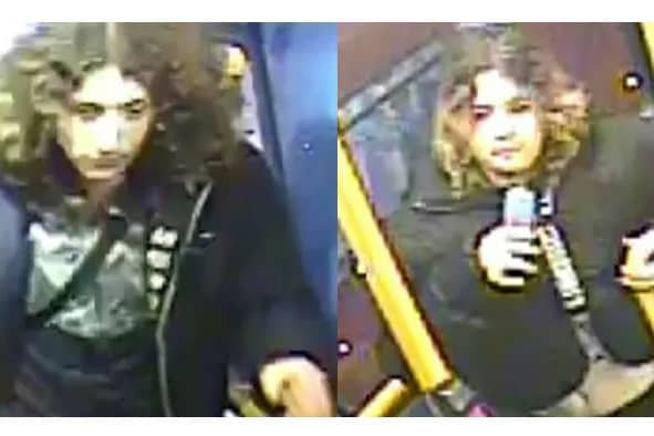 Police want to speak to two people after five teenage girls were "racially abused" on a TfL London bus.