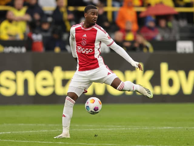 Jorrel Hato in action for Ajax