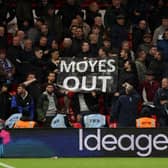 Moyes Out signs greet the Hammers as they lose 2-0 to Nottingham Forest