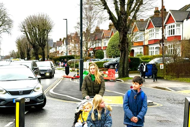 A parent Nicola Pastore battles the school run with three children.