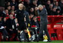 West Ham's David Moyes leaves Forest ground dejected following 2-0 defeat