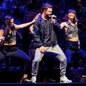 Justin Timberlake on stage in the Ziggo Dome in Amsterdam in 2018.