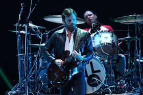 Caleb Followill and Nathan Followill of Kings Of Leon during the 2017 iHeartRadio Music Festival at T-Mobile Arena on September 23, 2017 in Las Vegas, Nevada.  (Photo by Kevin Winter/Getty Images for iHeartMedia)