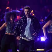 Justin Timberlake at the iHeartRadio Music Festival at the T-Mobile arena in Las Vegas, Nevada on September 22, 2018.
