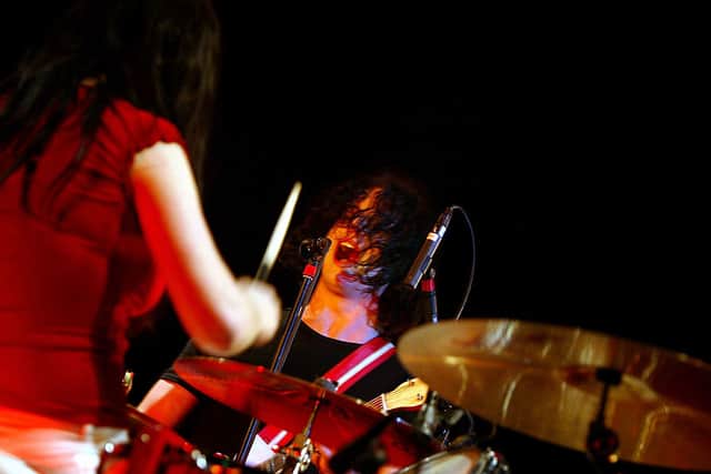 The White Stripes on their first night of their Scottish tour at the SECC on January 24, 2004