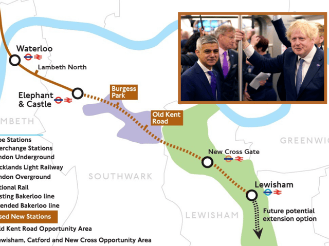 Mayors Sadiq Khan and Boris Johnson both championed the benefits of the Bakerloo line extensio.