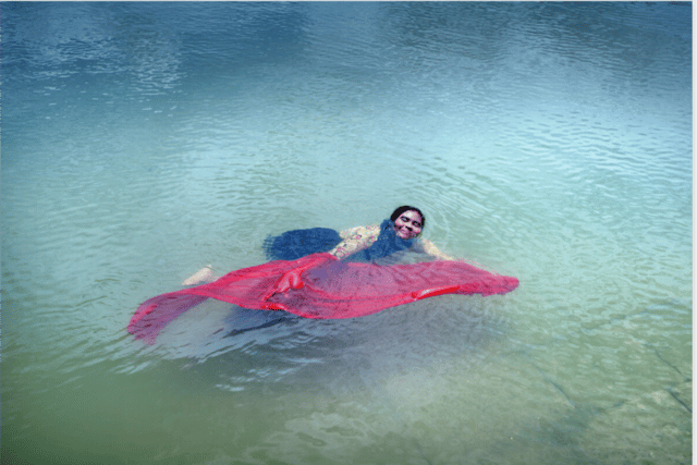 Amina, who fled her home in Myanmar, now lives in Bangladesh’s Cox’s Bazar where she works as a lifeguard.