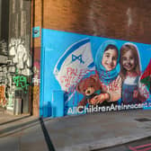 A new Israel-Palestine peace mural painted on a street in Shoreditch has been defaced 