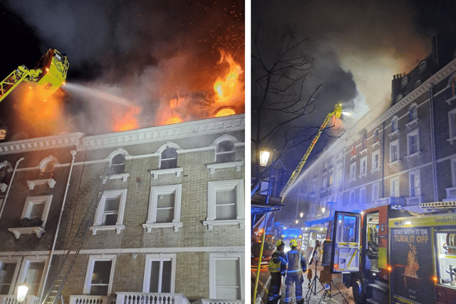 A fire broke out in Emperor's Gate, South Kensington.