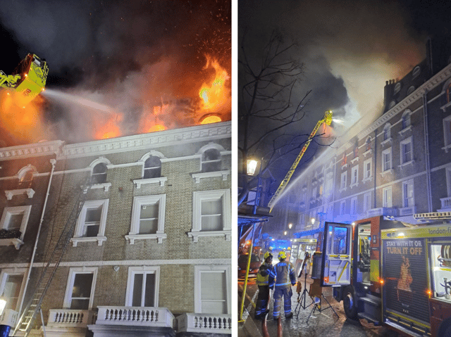A fire broke out in Emperor's Gate, South Kensington.